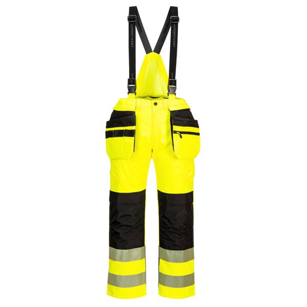 Portwest Hi-Vis Rain Trousers Yellow/Black Thumbnail